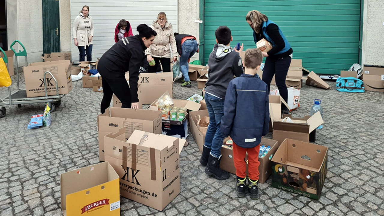 Althen hilft ukrainischen Flüchtlingen. Die Sachspendenaktion