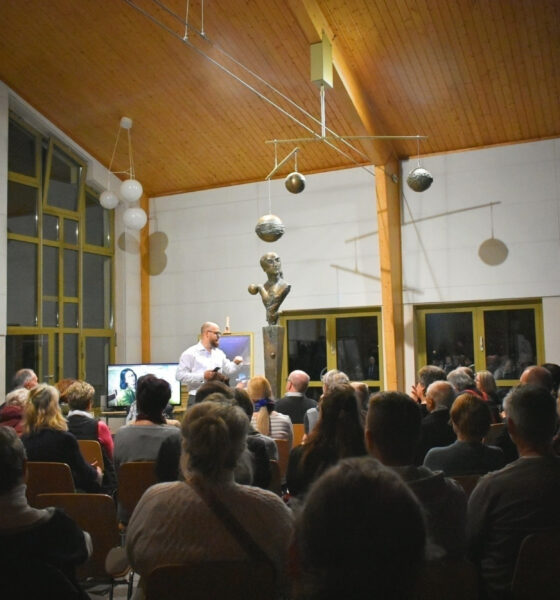 Einweihung der ARNOLD-TREPPE mit Künstler Alexander Ondruschka